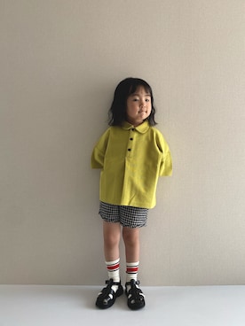「カラー×コーデ」｜y___aさん（キッズ・100cm）の春コーディネート