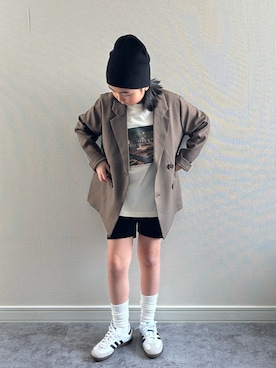 「GLOBAL WORK（グローバルワーク）のアイテム」を使った、y___aさん（キッズ・124cm）の春コーディネート