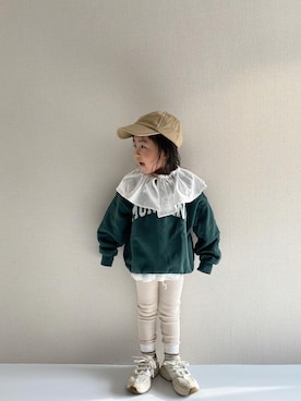 y___aさん（キッズ・100cm）の冬コーディネート