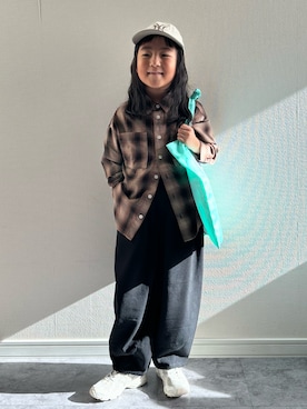 「アイテム（帽子）」を使った、y___aさん（キッズ・120cm）の秋コーディネート