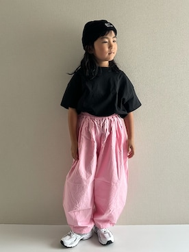 「アイテム（ニットキャップ/ビーニー）」を使った、y___aさん（キッズ・120cm）の秋コーディネート