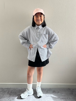 「LOWRYS FARM（ローリーズファーム）のダイケイミニスカート　588005（スカート）」を使った、y___aさん（キッズ・120cm）の春コーディネート