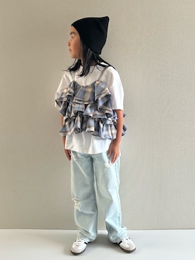「アイテム（シューズ）」を使った、y___aさん（キッズ・120cm）の夏コーディネート