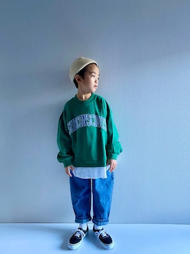 「GENERATOR（ジェネレーター）のアイテム（帽子）」を使った、y___aさん（キッズ・120cm）の冬コーディネート