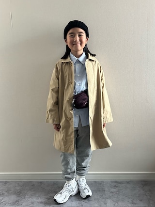 「NEW BALANCE(ニューバランス)の530(スニーカー)」を使った、y___aさん(キッズ・129cm)の秋コーディネート