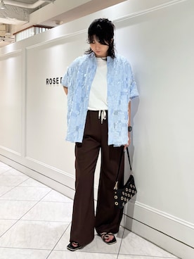 「ROSE BUD（ローズバッド）のアイテム」を使った、canakoさん（レディース・167cm）の夏コーディネート