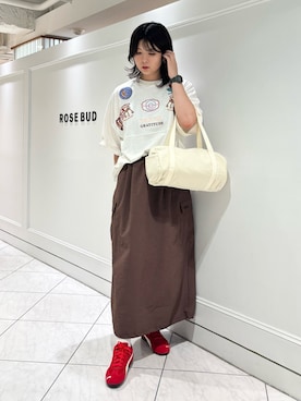 「THOUSAND MILE（サウザンドマイル）のアイテム」を使った、canakoさん（レディース・167cm）の夏コーディネート