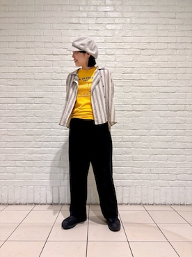 「MoonStar（ムーンスター）のアイテム」を使った、てらうちさんさん（レディース・162cm）の夏コーディネート