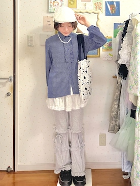 macha🥯.*・゚さん(レディース・154cm)の夏コーディネート