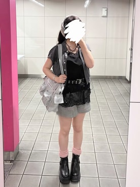「H&M（エイチ・アンド・エム）のアイテム（トップス）」を使った、chi._.さん（レディース・160cm）の秋コーディネート
