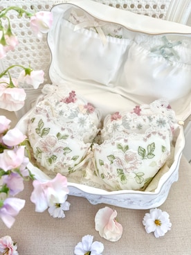 「アイテム（ブラジャー）」を使った、misakiさん（レディース・154cm）の春コーディネート