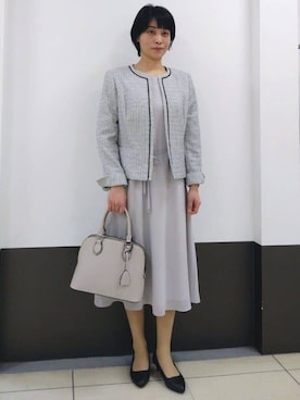 「Reflect（リフレクト）のアイテム（ワンピース/ドレス）」を使った、GMさん（レディース・155cm）の冬コーディネート