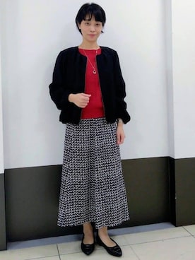 「Reflect（リフレクト）のアイテム（アクセサリー）」を使った、GMさん（レディース・155cm）の冬コーディネート
