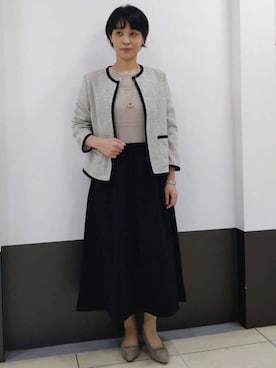 「Reflect（リフレクト）のアイテム（アクセサリー）」を使った、GMさん（レディース・155cm）の冬コーディネート
