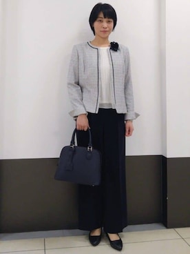 「UNTITLED（アンタイトル）のアイテム（ワンピース/ドレス）」を使った、GMさん（レディース・155cm）の冬コーディネート