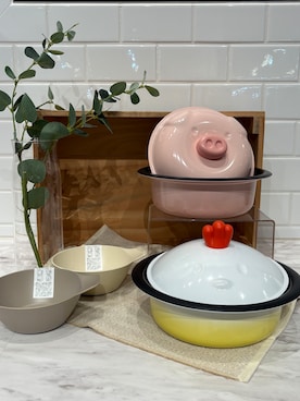 「アイテム（食器）」を使った、YUKOさん（レディース・153cm）の秋コーディネート