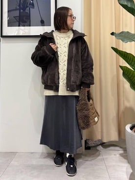 SAKUさん（レディース・153cm）の冬コーディネート