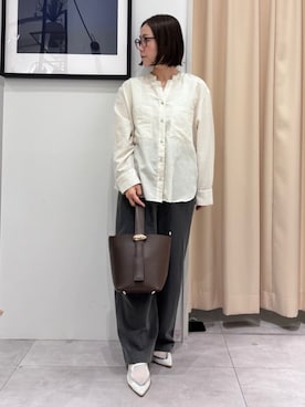 「THE SHOP TK （ザ ショップ ティーケー ）のアイテム」を使った、SAKUさん（レディース・153cm）の冬コーディネート