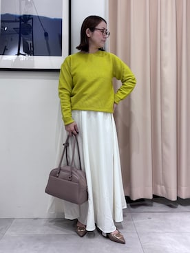 「THE SHOP TK （ザ ショップ ティーケー ）のアイテム（スカート）」を使った、SAKUさん（レディース・153cm）の秋コーディネート