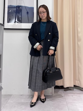 「THE SHOP TK （ザ ショップ ティーケー ）のアイテム（スカート）」を使った、SAKUさん（レディース・153cm）の秋コーディネート