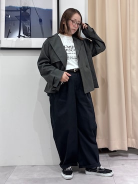 「THE SHOP TK （ザ ショップ ティーケー ）のアイテム（Tシャツ/カットソー）」を使った、SAKUさん（レディース・153cm）の秋コーディネート