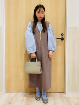 「DRESSTERIOR（ドレステリア）のアイテム」を使った、minamiさん（レディース・154cm）の冬コーディネート