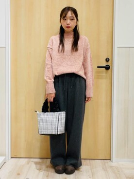 「DRESKIP（ドレスキップ）のアイテム」を使った、minamiさん（レディース・154cm）の秋コーディネート