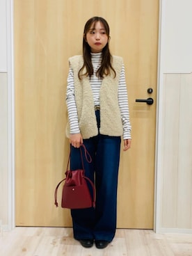 「DRESKIP（ドレスキップ）のアイテム」を使った、minamiさん（レディース・154cm）の秋コーディネート