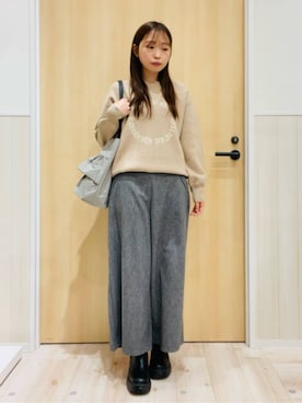 「DRESKIP（ドレスキップ）のアイテム」を使った、minamiさん（レディース・154cm）の冬コーディネート