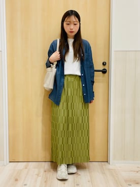「esche（エッシュ）のアイテム」を使った、minamiさん（レディース・154cm）の春コーディネート