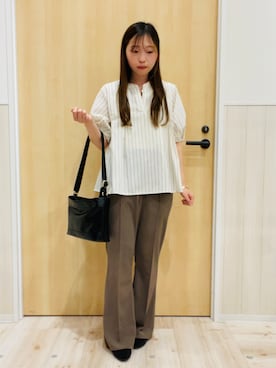 「esche（エッシュ）のアイテム」を使った、minamiさん（レディース・154cm）の春コーディネート
