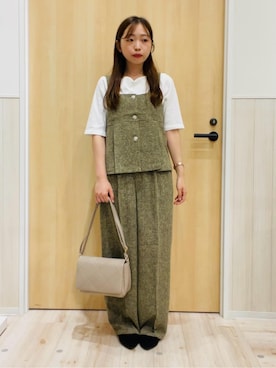 「DRESKIP（ドレスキップ）のアイテム」を使った、minamiさん（レディース・154cm）の秋コーディネート