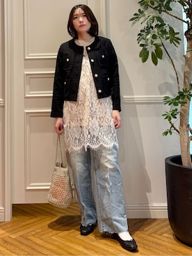 「NE QUITTEZ PAS!（ヌキテパ）のアイテム」を使った、nakaoさん（レディース・160cm）の春コーディネート