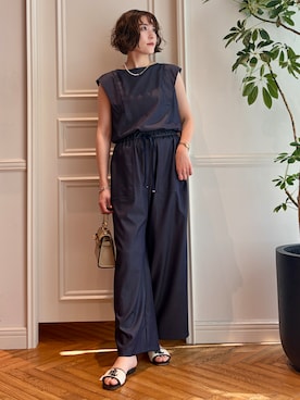 「DRESSTERIOR（ドレステリア）のアイテム（サロペット/オーバーオール）」を使った、nakaoさん（レディース・160cm）の春コーディネート