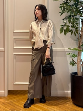 「Kassiopea（カシオペア）のアイテム」を使った、nakaoさん（レディース・160cm）の秋コーディネート
