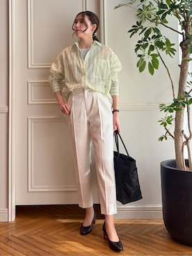 「NOMADIS（ノマディス）のアイテム」を使った、nakaoさん（レディース・160cm）の春コーディネート