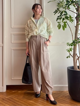 「NOMADIS（ノマディス）のアイテム」を使った、nakaoさん（レディース・160cm）の春コーディネート