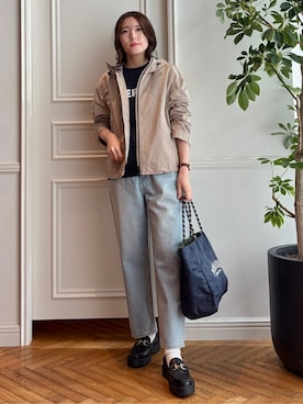 「NOMADIS（ノマディス）のアイテム」を使った、nakaoさん（レディース・160cm）の春コーディネート