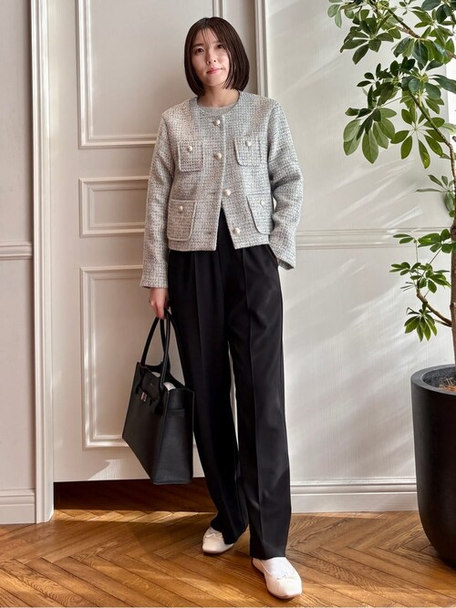 美品】ドレステリアDRESSTERIOR ツイードジャケット 【小さいサイズ 