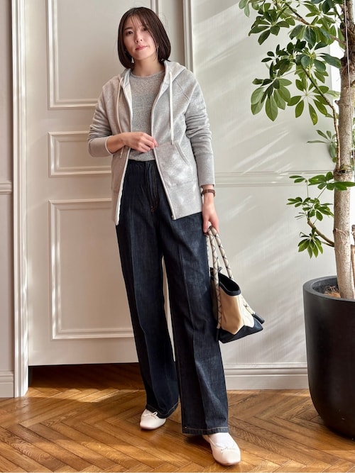 美品 定価3万 予約完売*ドレステリア*バイカラーふんわりコットンニット ウォッシャブル コットンカシミヤ混ニット（ニット/セーター
