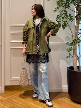 「NE QUITTEZ PAS!（ヌキテパ）のアイテム」を使った、nakaoさん（レディース・160cm）の春コーディネート