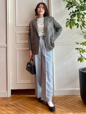 「AULENTTI（オウレンティ）のアイテム」を使った、nakaoさん（レディース・160cm）の冬コーディネート