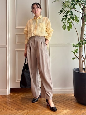 「NOMADIS（ノマディス）のアイテム」を使った、nakaoさん（レディース・160cm）の春コーディネート