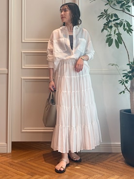 「NICOLAS LAINAS（ニコラスライナス）のアイテム」を使った、nakaoさん（レディース・160cm）の夏コーディネート
