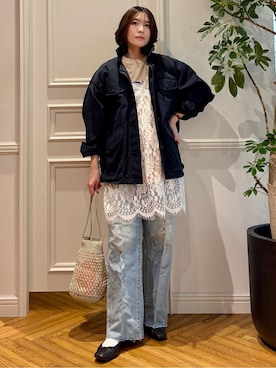 「NE QUITTEZ PAS!（ヌキテパ）のアイテム」を使った、nakaoさん（レディース・160cm）の春コーディネート