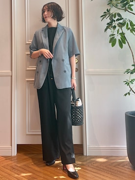 「DRESSTERIOR（ドレステリア）のアイテム（サロペット/オーバーオール）」を使った、nakaoさん（レディース・160cm）の春コーディネート