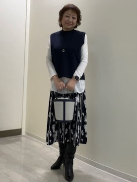 mariさん（レディース・160cm）の冬コーディネート