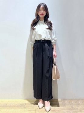 「index（インデックス）のアイテム（パンツ）」を使った、Mimさん（レディース・166cm）の春コーディネート