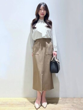 「index（インデックス）のアイテム（バッグ）」を使った、Mimさん（レディース・166cm）の春コーディネート