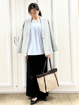 「Reflect（リフレクト）のアイテム」を使った、KAOさん（レディース・163cm）の春コーディネート